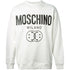 Moschino Double Smiley White Jumper 222ZRJ17269028 1001